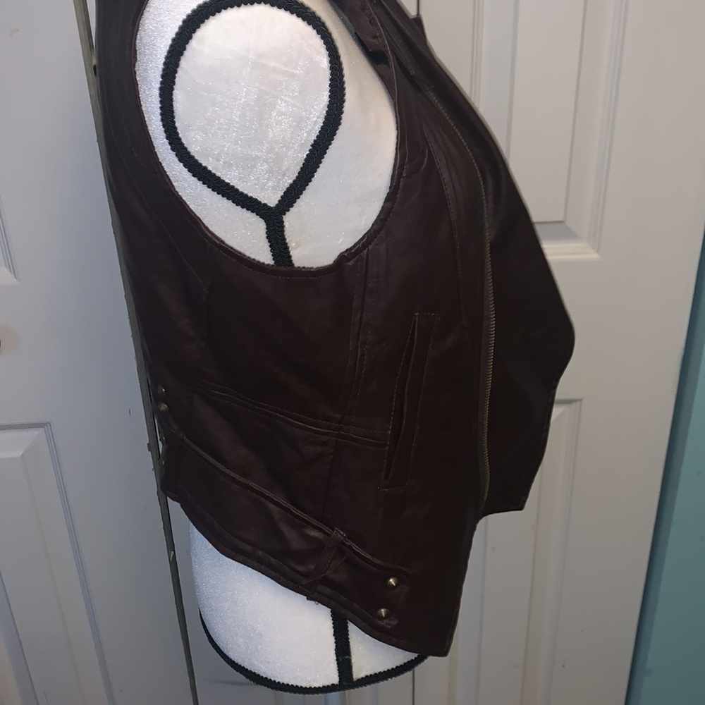 Maude Vinyl Studded Vest - Picture 4 of 6